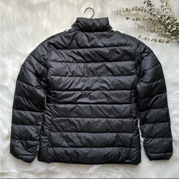 NWT Adidas ESSENTIALS DOWN JACKET Coat Black Puffer Medium PRICE FIRM - Picture 10 of 16